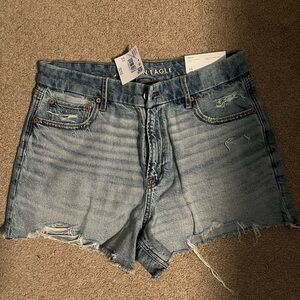 NWT American Eagle Outfitters Blue Jean Shorts Distressed Cut-Off